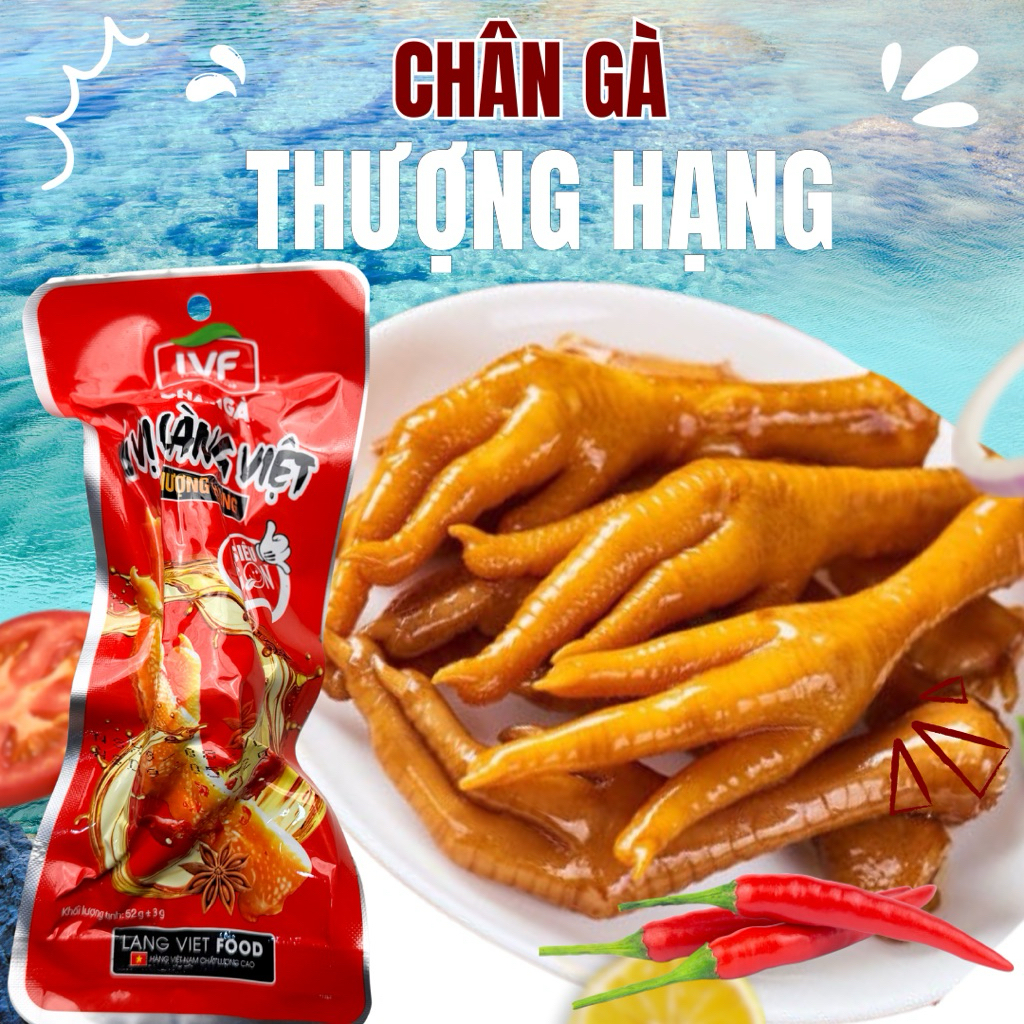 Combo 10 Chân gà u vị thượng hạng loại nhỏ ngon giòn cay