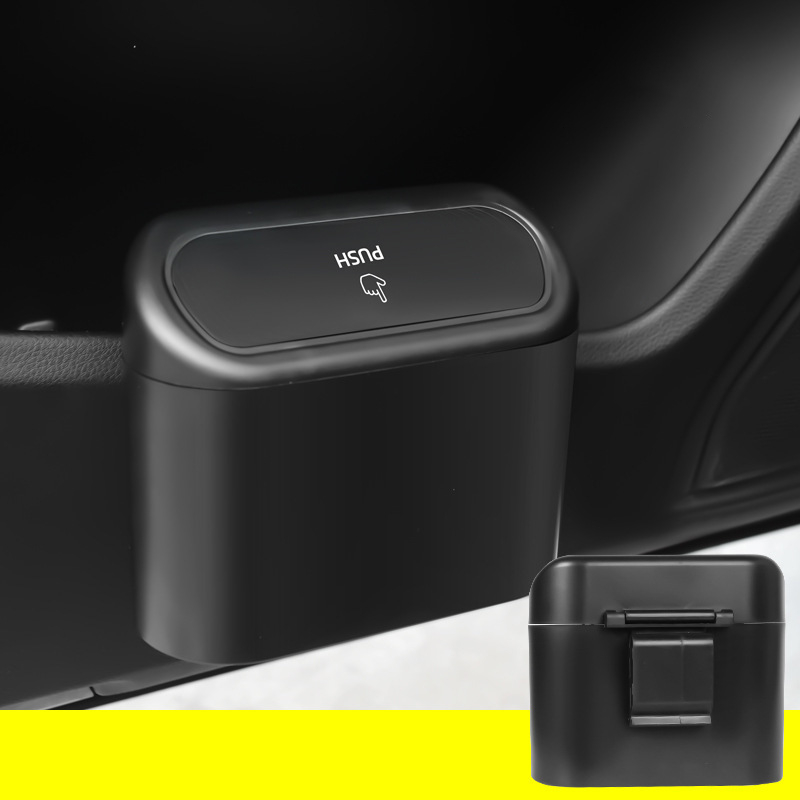 Thùng rác mini cho ô tô PICAUTO, chất liệu nhựa ABS cao cấp, cắp gập tự động ngăn mùi khó chịu