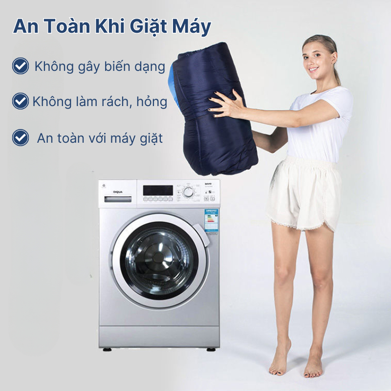 Túi ngủ gấp gọn KAW Loại dày, Túi ngủ văn phòng ấm áp, nhẹ nhàng, dễ dàng mang đi làm, đi du lịch