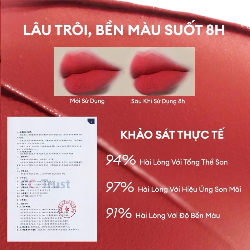 COLORKEY Son Lì Velvet lâu trôi mềm mịn nhẹ môi che rãnh môi 3g | NHÍM HOUSE