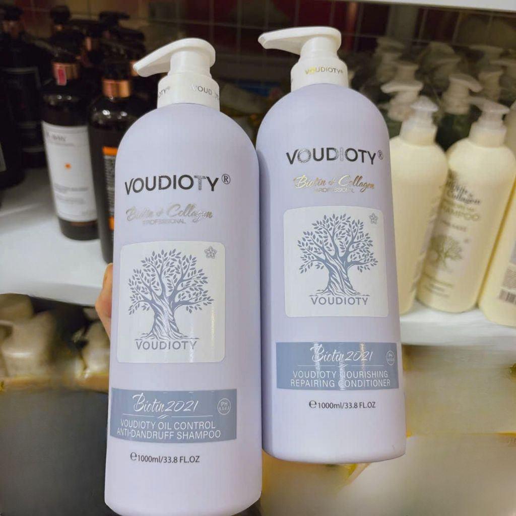 Cặp Dầu Gội Xả Biotin & Collagen 1000ml Mẫu 2021 | Phục Hồi - Mềm Mượt - Kiềm Dầu (Trắng - Vàng - Tím)