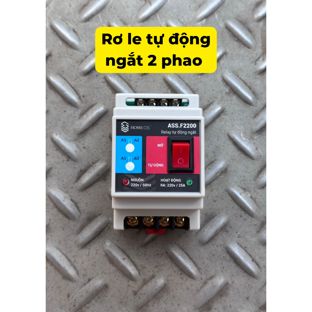 Rơ le an toàn phao nước tự động ngắt 12V, chống tràn chống cạn cho bể nước ASS.F2200