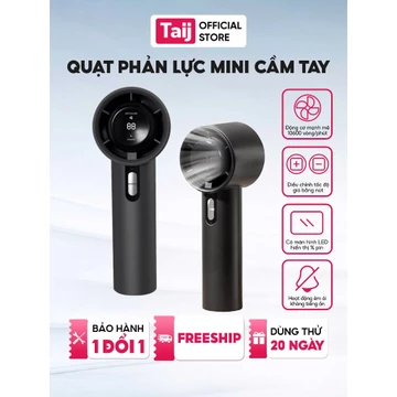 Quạt Cầm Tay Mini Tích Điện Di Động Có Thể Sạc, Tốc Độ Gió Mạnh, Quạt Phản Lực Cầm Tay
