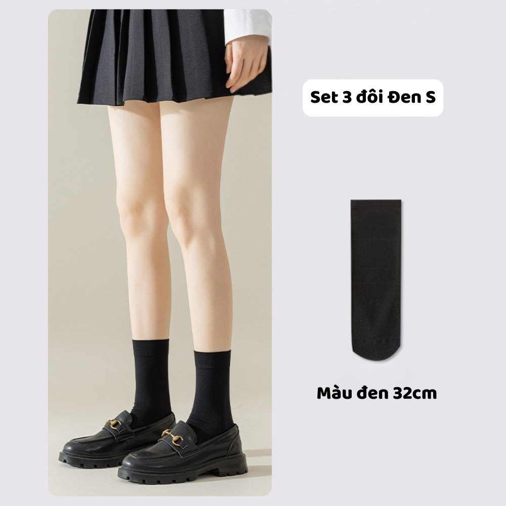 Set 3 đôi Đen S