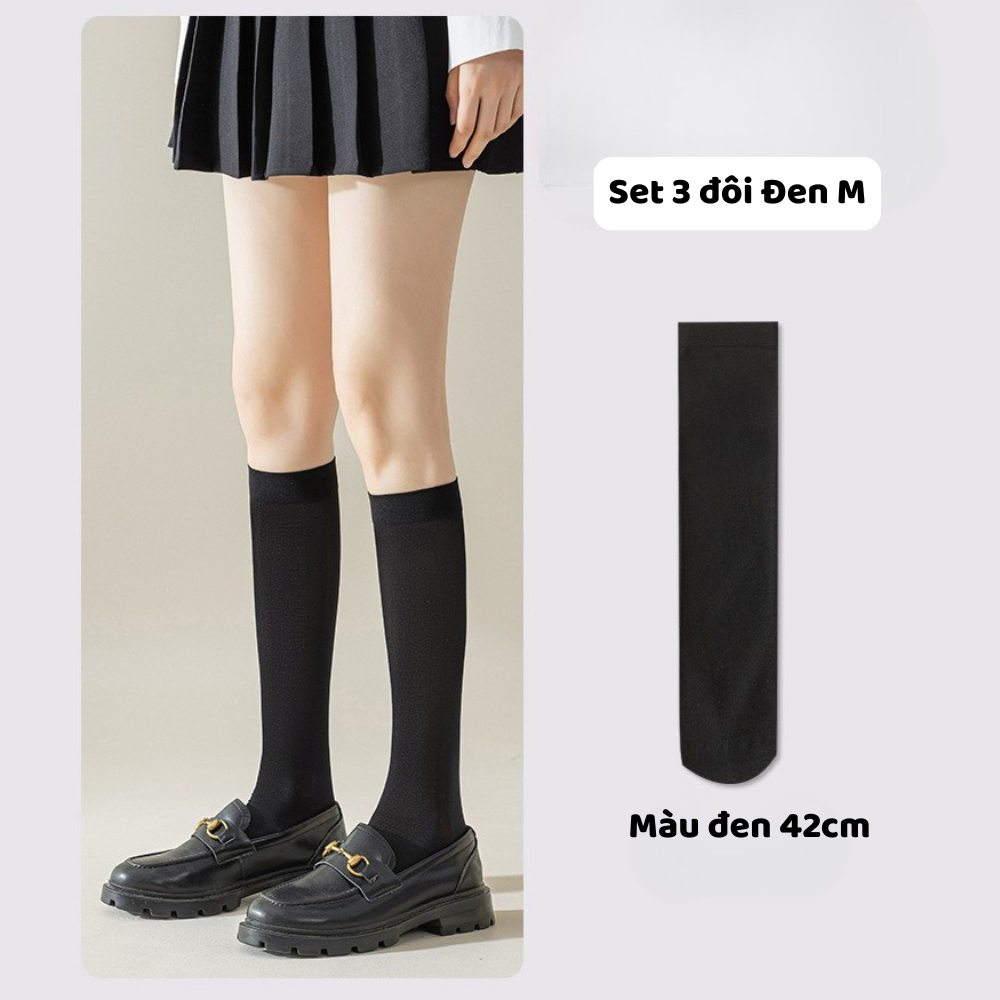 Set 3 đôi Đen M