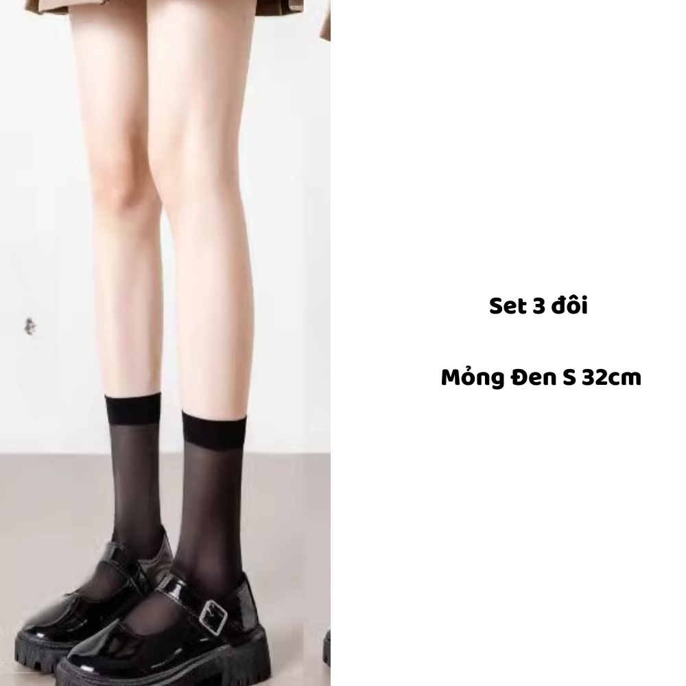 Set 3đ Mỏng Đen S
