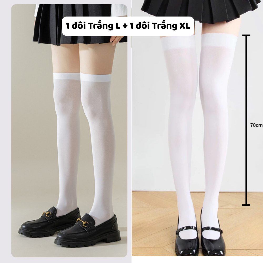 Trắng L + Trắng XL