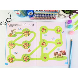 Sách - Combo 4 cuốn Vở Tập Viết Có Mẫu Chữ và Làm Quen Với Toán (Lê Mai) - ndbooks