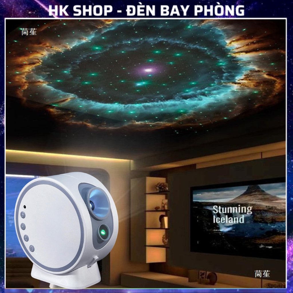 Đèn Thiên Hà V8 đèn ngân hà V8 có loa Bluetooth 12 phim dùng cho phòng ngủ , bar , decor , tiệc tùng , dạ hội