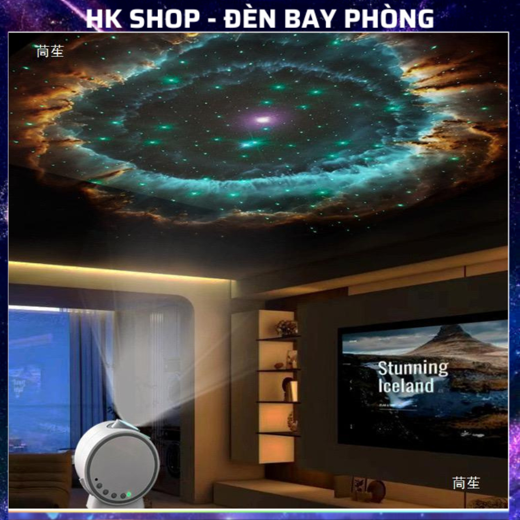 Đèn Thiên Hà V8 đèn ngân hà V8 có loa Bluetooth 12 phim dùng cho phòng ngủ , bar , decor , tiệc tùng , dạ hội