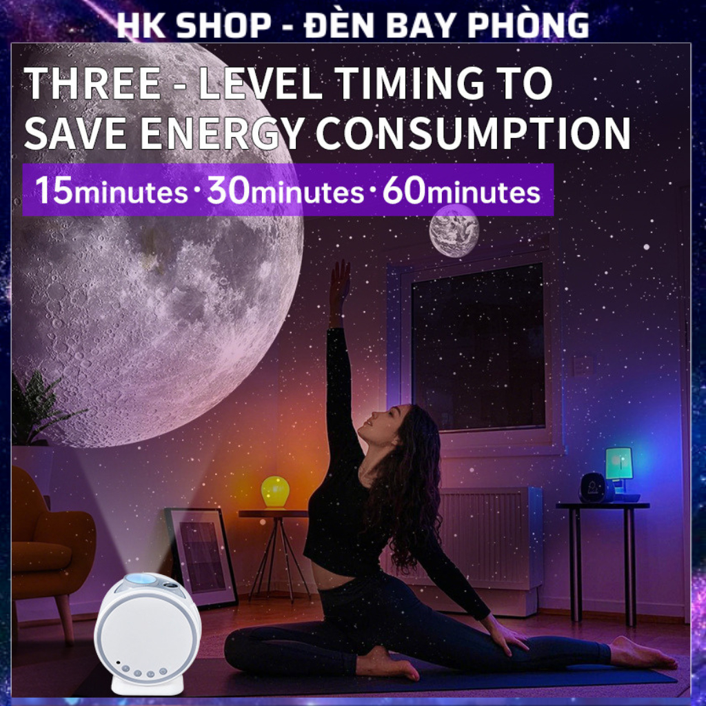 Đèn Thiên Hà V8 đèn ngân hà V8 có loa Bluetooth 12 phim dùng cho phòng ngủ , bar , decor , tiệc tùng , dạ hội