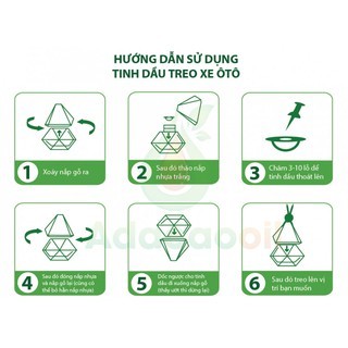 Tinh dầu thơm treo xe ô tô Adacaooil, nhiều hương tự chọn, có kiểm định COA, MSDS