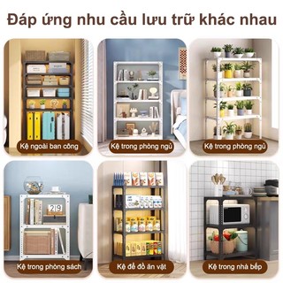 BMZAR Kệ Sắt V Lỗ Tấm Thép Dày Kệ Để Đồ Chịu Tải 50kg/Tầng Kệ Sắt Lắp Ghép Da Năng 3-6 Tầng