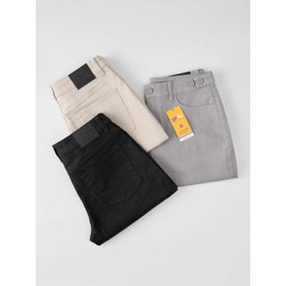 Quần short jean nam YODY cạp cao phối cúc, form regular, chất co giãn thoải mái MCJS25S028