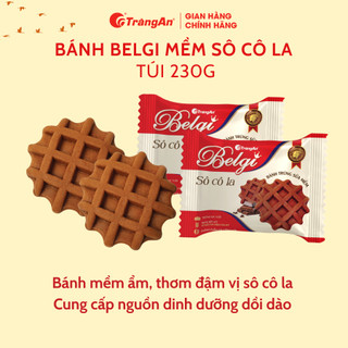Bánh bông lan trứng sữa Belgi mềm Tràng An 230g ba hương vị ngon tuyệt