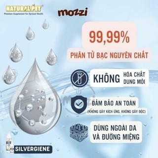 Chai xịt mau lành vết thương ngoài da Nano Silvergiene giảm hôi miệng viêm nha chu cho chó mèo Chai 60ml