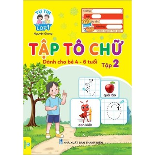 Sách - Combo 5 Cuốn Tập tô chữ, Tô chữ hoa,tập tô nét cơ bản, tập tô số lớp 1 - ndbooks