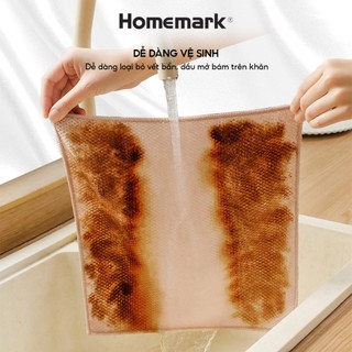 Khăn lau bếp khăn lau đa năng Microfiber siêu thấm Combo 5 khăn lau kính vệ sinh ô tô Homemark