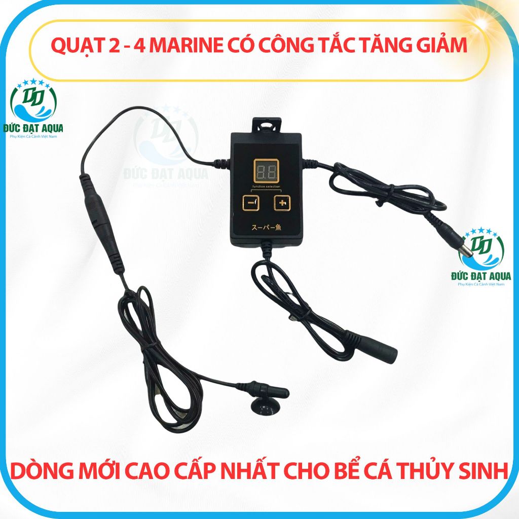 Quạt 2 - 4 Marine có công tắc tăng giảm dòng mới cao cấp nhất cho bể cá cảnh thủy sinh 2