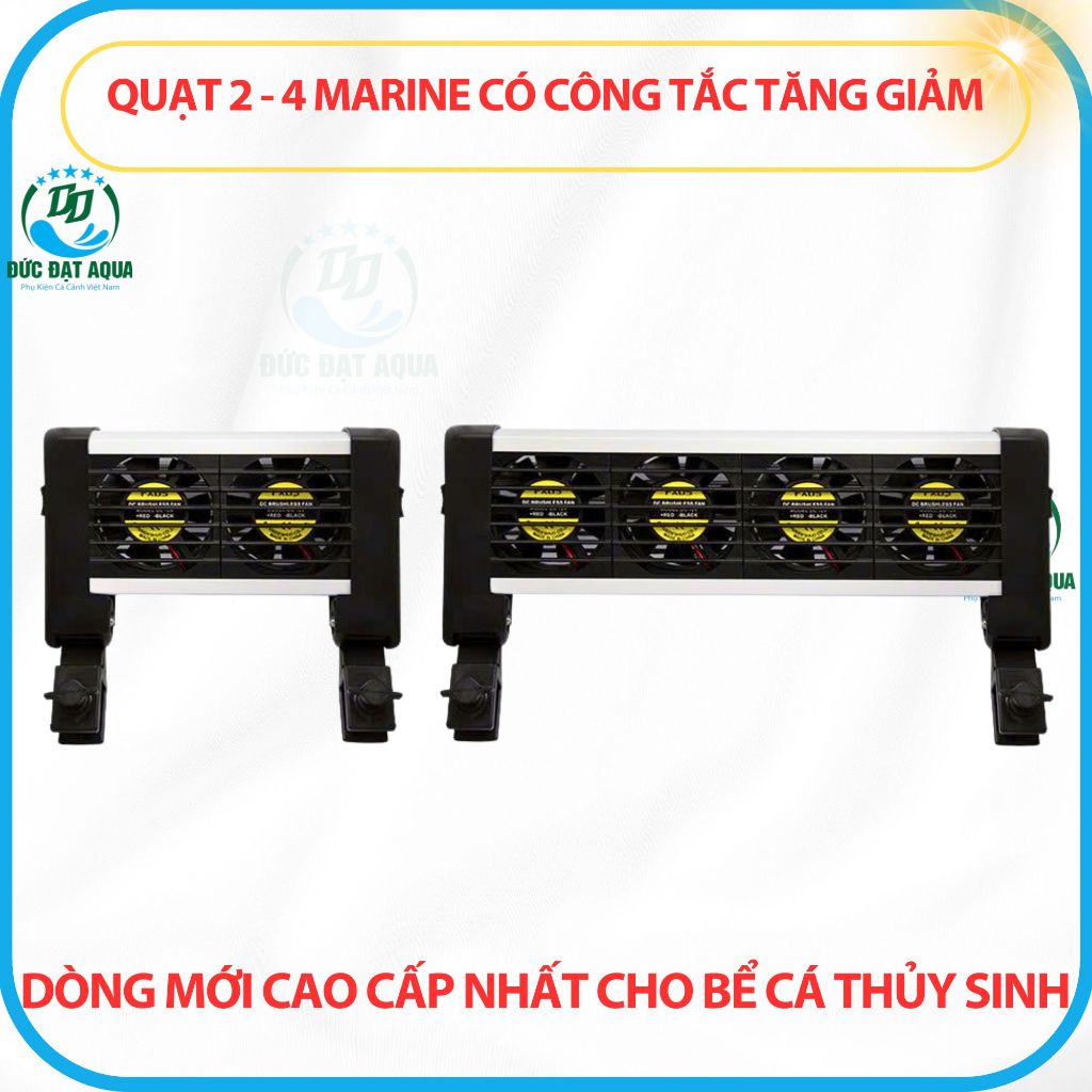 Quạt 2 - 4 Marine có công tắc tăng giảm dòng mới cao cấp nhất cho bể cá cảnh thủy sinh 7