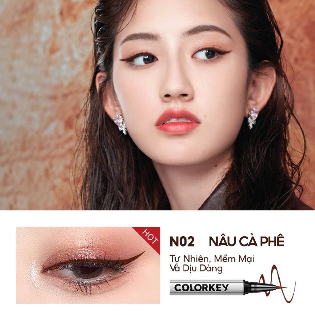 COLORKEY Bút Kẻ Mắt Nước Trang Điểm Chống Nước Lâu Trôi 0.5g | NHÍM HOUSE