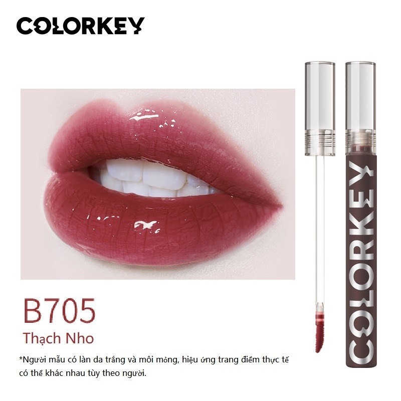 COLORKEY Son tint bóng dạng lỏng lâu trôi glasting water tint ( CÂY ĐEN) 1.7g | NHÍM HOUSE
