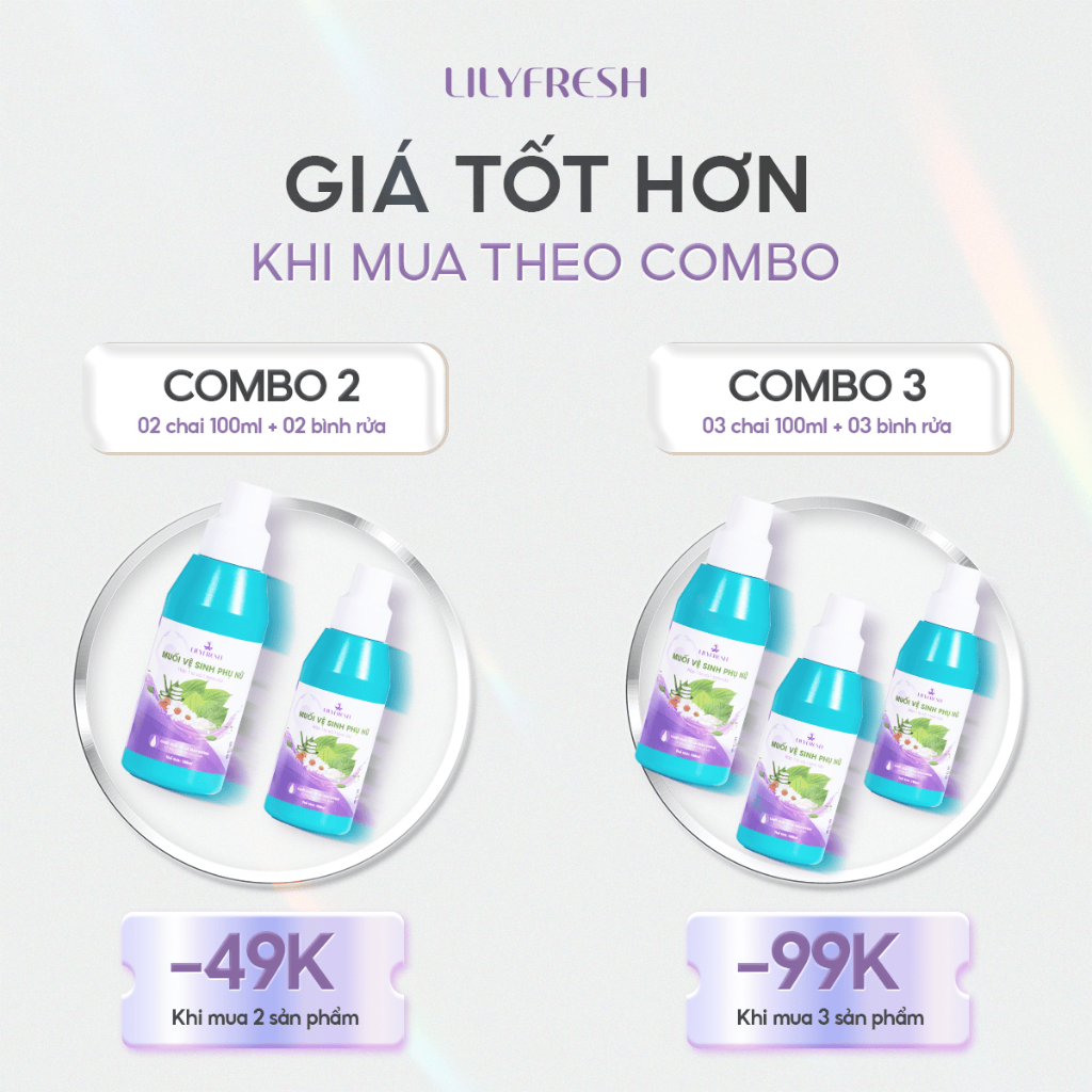 Sử Dụng Bộ 2 Muối Vệ Sinh Phụ Nữ Lilyfresh Trong Đời Sống