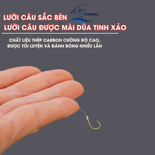 [KM] Lưỡi Câu Cá Đôi Buộc có trước Nghạnh Sắc Bén Và trọng tải Tốt Chuyên Câu Đài LC22 [SF3]