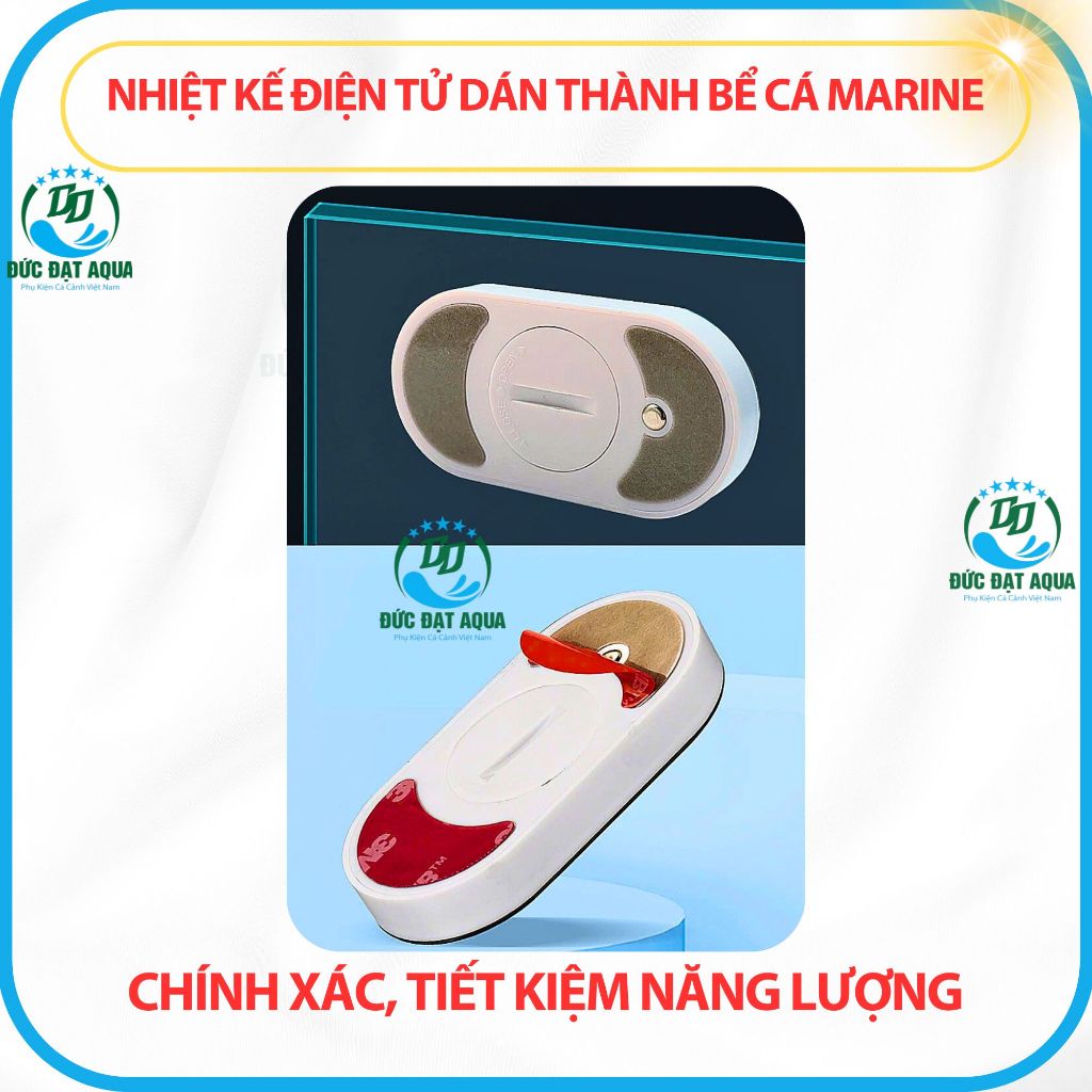 Nhiệt Kế Điện Tử Dán Thành cho Bể Cá Marine cỡ s và cỡ L – Chính xác, tiết kiệm năng lượng 5