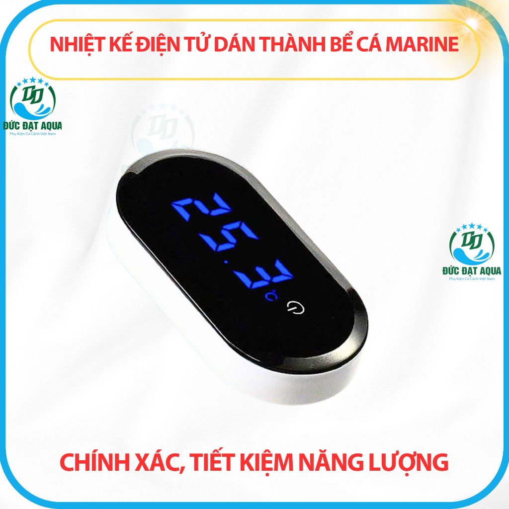 Nhiệt Kế Điện Tử Dán Thành cho Bể Cá Marine cỡ s và cỡ L – Chính xác, tiết kiệm năng lượng