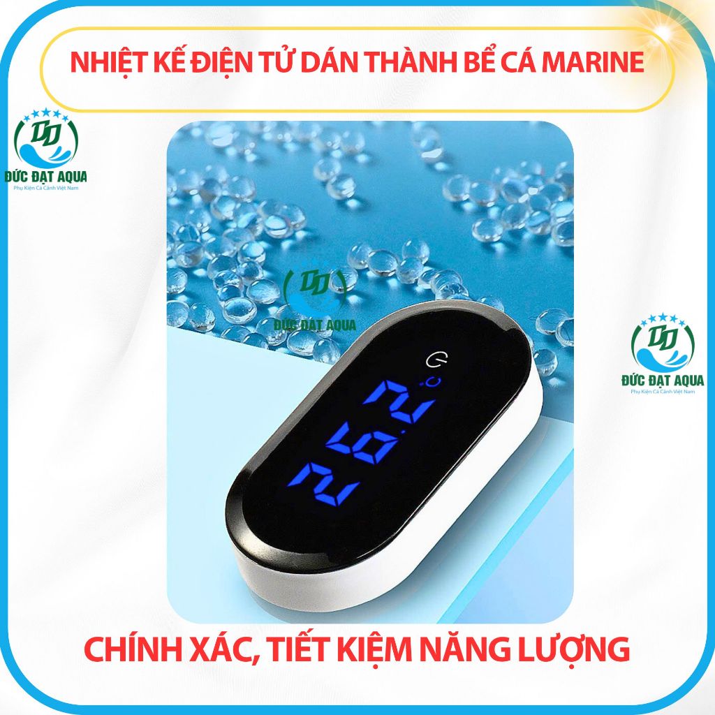 Nhiệt Kế Điện Tử Dán Thành cho Bể Cá Marine cỡ s và cỡ L – Chính xác, tiết kiệm năng lượng 6