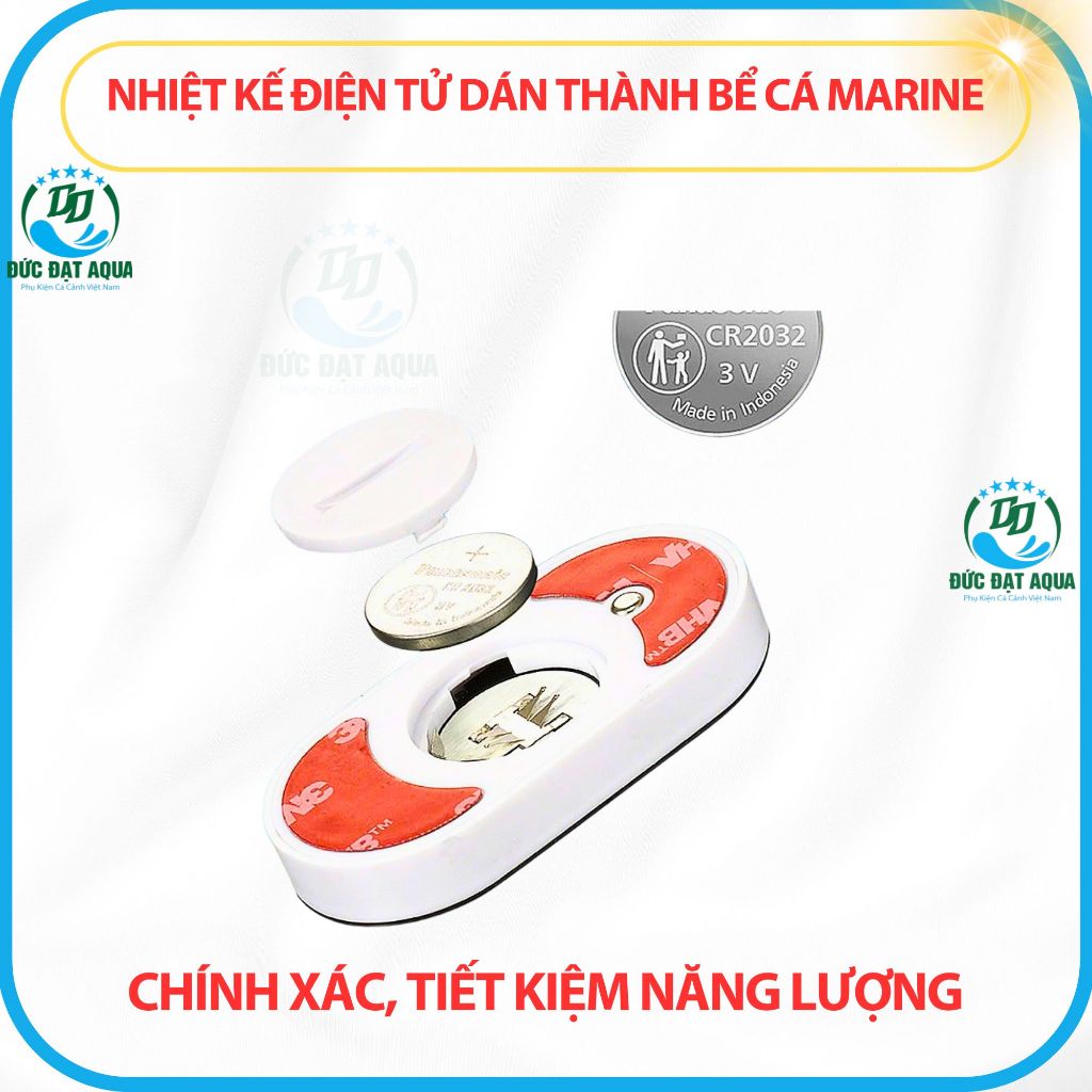Nhiệt Kế Điện Tử Dán Thành cho Bể Cá Marine cỡ s và cỡ L – Chính xác, tiết kiệm năng lượng 8