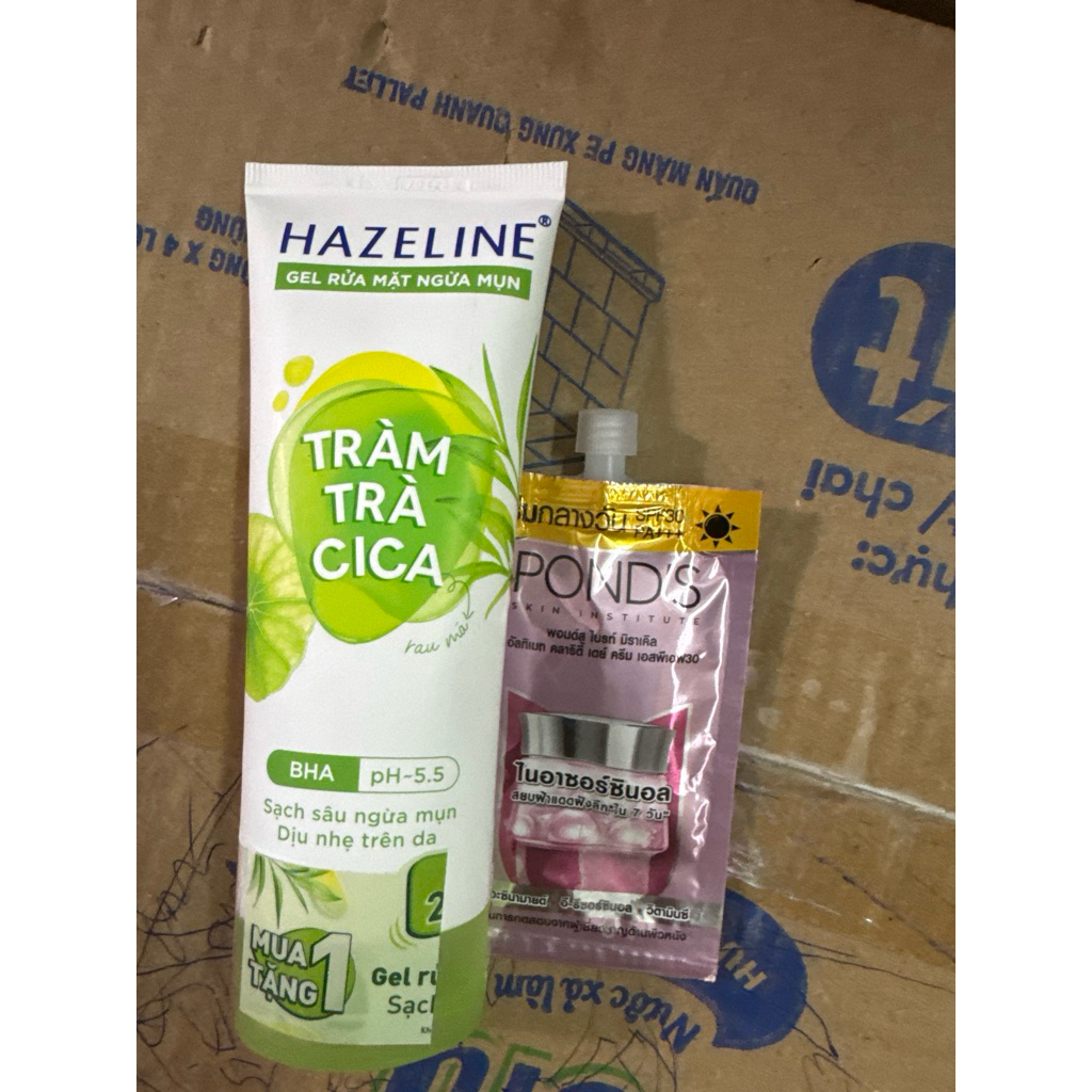 HAZELINE gel rửa mặt 100gr tặng