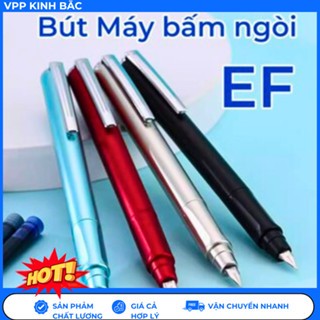 Combo 8 bút máy bấm ngòi EF chất liệu ABS .( bút sử dụng cả mực khô và mực lọ)