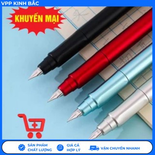 Combo 8 bút máy bấm ngòi EF chất liệu ABS .( bút sử dụng cả mực khô và mực lọ)