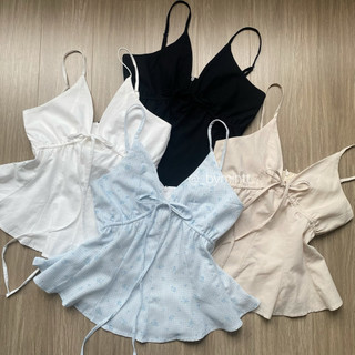 KAMEE | Áo hai dây linen form xoè nhẹ mặc nhiều kiểu, dễ phối đồ | BYMINTT