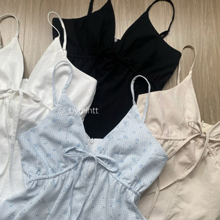 KAMEE | Áo hai dây linen form xoè nhẹ mặc nhiều kiểu, dễ phối đồ | BYMINTT