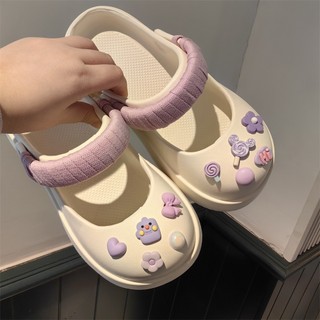 Dép sục nữ XIXITIAO đế cao 4cm kèm Set dây sticker nhiều màu Mita kiểu sandal CS-15