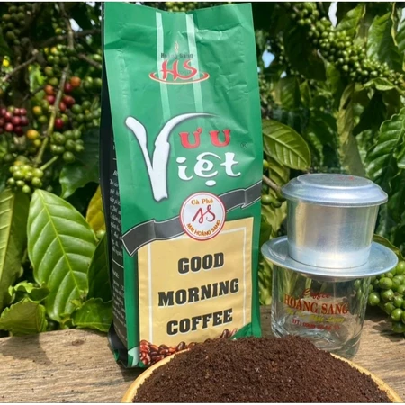 Cà phê Ưu Việt Lâm Đồng gói 500gr- Cà phê quán pha phin - Cốt cà phê đậm sánh - thơm béo