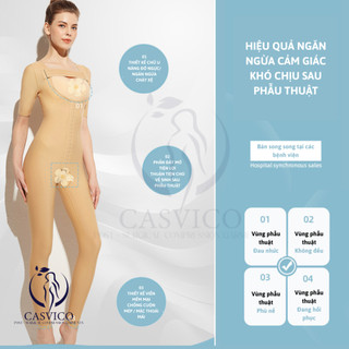 Body suite định hình toàn thân dài 1/2 tay, full chân BS13