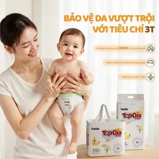 Tã/Bỉm Quần Dán Em Bé TOPGIA  Hỗ Trợ Kháng Khuẩn, Chống Tràn,Thấm Hút Tốt Khô Thoáng Cả Ngày