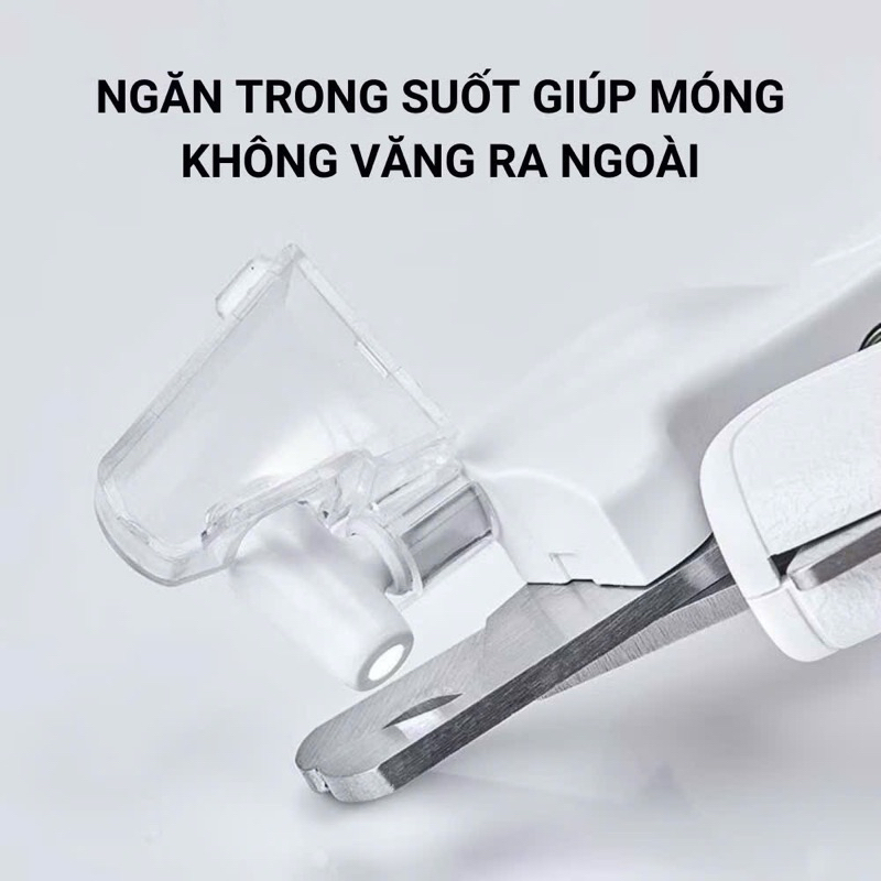 Kìm cắt móng chó mèo Petkit, có đèn LED và khay đựng móng, dễ dàng sử dụng và an toàn cho thú cưng