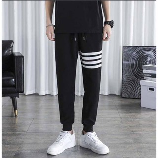 Quần thể thao nam nữ chất vải mềm co giãn thoải mái, quần nam nữ thu đông dài Jogger Thom bo gấu K1