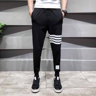 Quần thể thao nam nữ chất vải mềm co giãn thoải mái, quần nam nữ thu đông dài Jogger Thom bo gấu K1