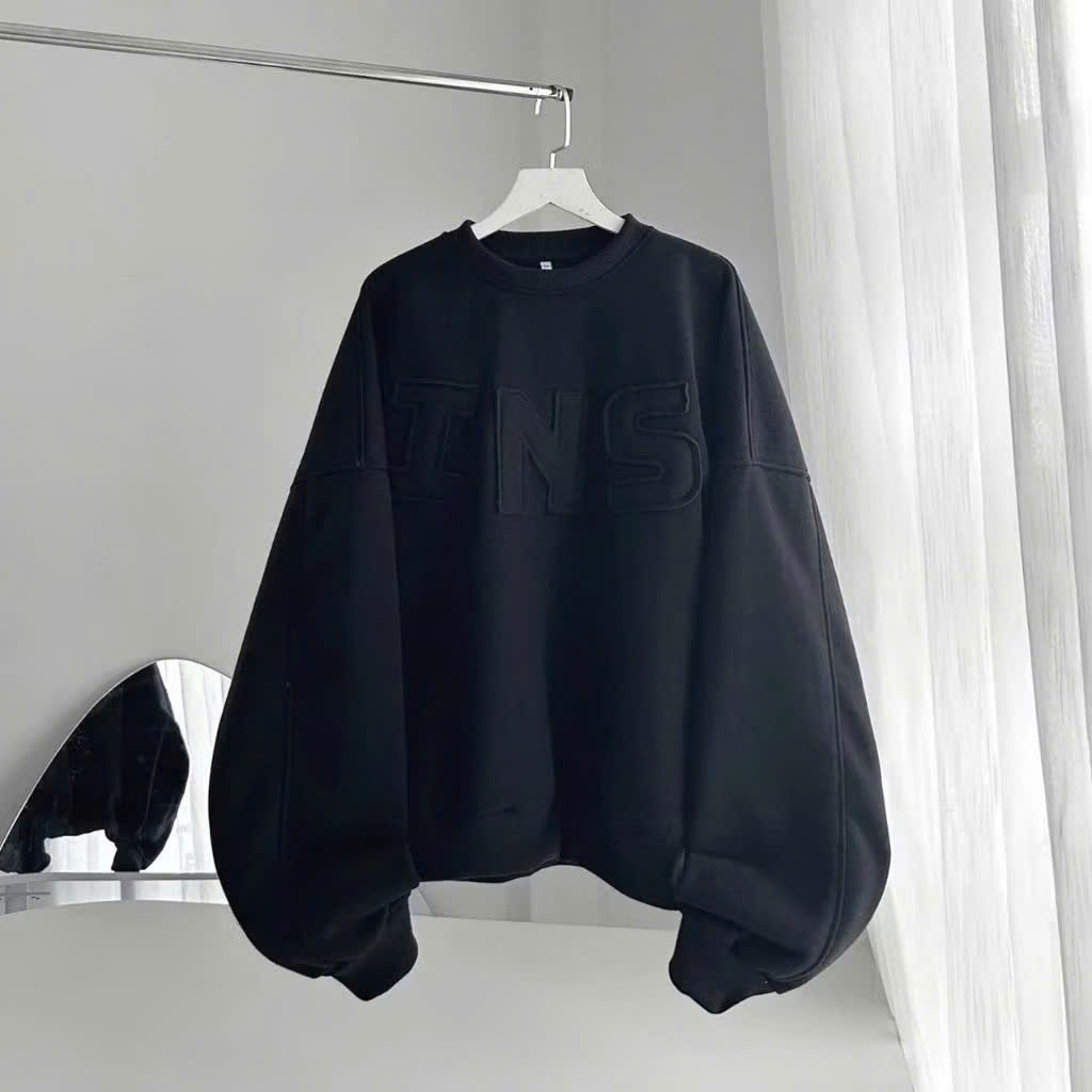 Áo Khoác Hello Kitty nữ local brand Trắng form rộng mùa đông áo dài tay sweater chữ nỗi INS SSL