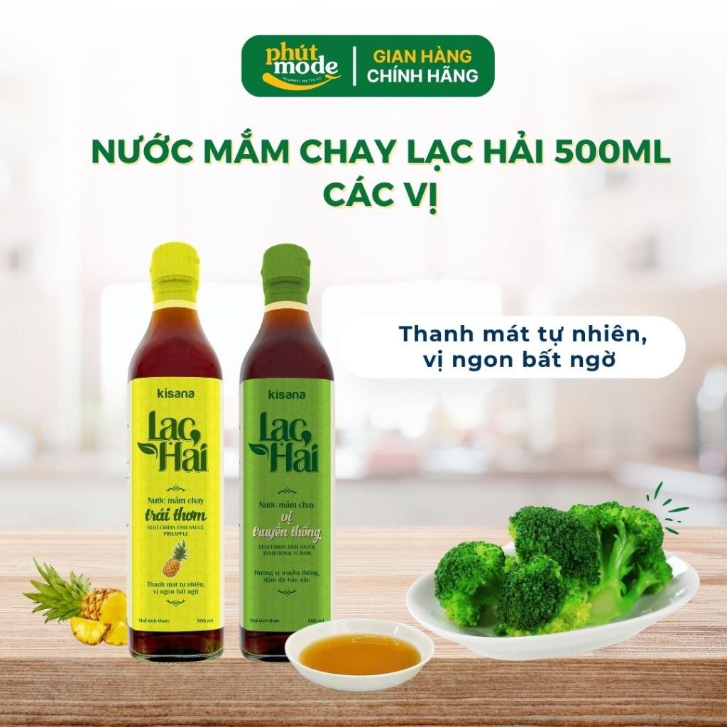 Nước mắm chay Lạc Hải Kisana 500ml Các Loại – Thơm ngon đậm vị, bí quyết cho bữa ăn thêm đậm đà