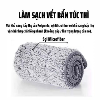 Bông Lau Thay Thế Cây Lau Nhà Tự Vắt Bản Nhôm Cao Cấp UFORU [Mã UF682] Kích Thước 42x12cm - UFM706
