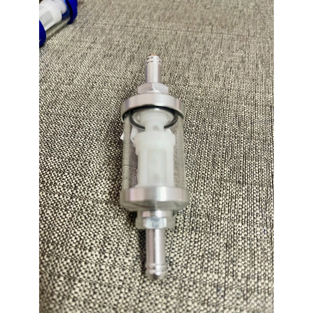 lọc xăng thủy tinh trong suốt gắn xe máy