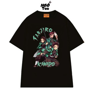 Áo Thun Anime Thanh Gươm Diệt Quỷ Arc Vô Hạn Thành Nhân Vật Tanjiro Kamado Vải Cotton 75 Thoáng Mát