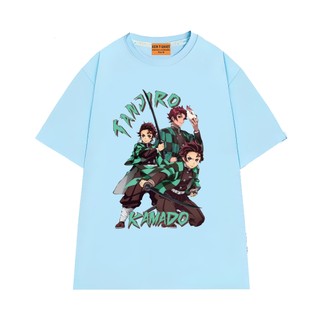 Áo Thun Anime Thanh Gươm Diệt Quỷ Arc Vô Hạn Thành Nhân Vật Tanjiro Kamado Vải Cotton 75 Thoáng Mát